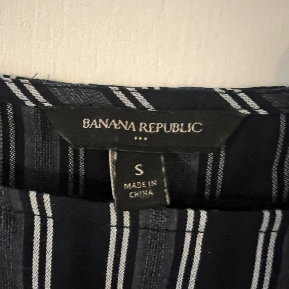 Banana Republic Striped Black and White Women's Top size S (F118) - Picture 3 of 7